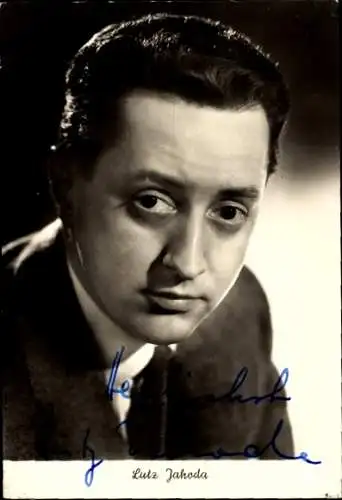 Ak Schauspieler Lutz Jahoda, Portrait, Entertainer, Autogramm