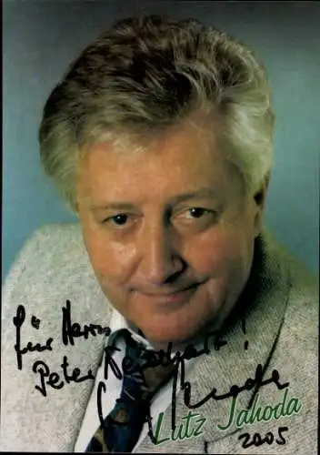 Ak Schauspieler Lutz Jahoda, Portrait, Autogramm
