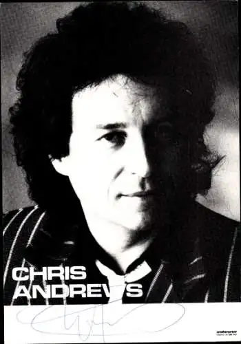 Ak Schauspieler Chris Andrews, Portrait, Autogramm