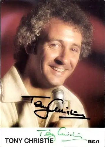 Ak Schauspieler Tony Christie, Portrait, Autogramm