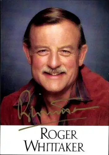 Ak Schauspieler Roger Whittaker, Portrait, Autogramm