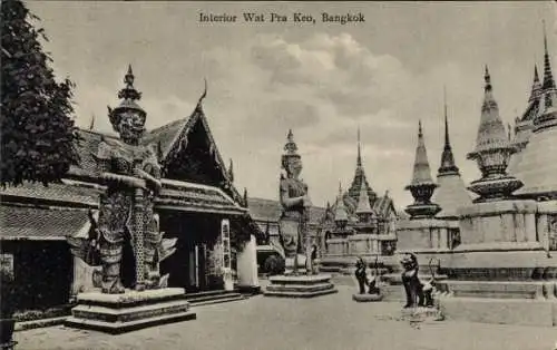 Ak Bangkok Thailand, Tempelanlagen Wat Pra Keo