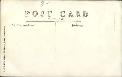 Foto Ak Britisches Kriegsschiff, Zerstörer auf See