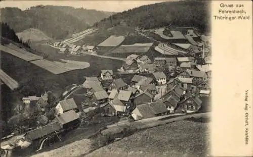 Ak Fehrenbach Masserberg in Thüringen, Gesamtansicht