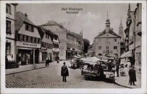 Ak Bad Kissingen Unterfranken Bayern, Marktplatz