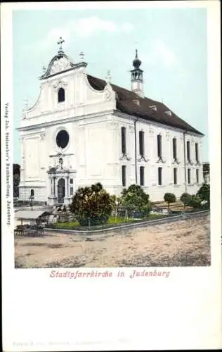 Ak Judenburg Steiermark, Stadtpfarrkirche