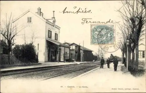 Ak Cesson Seine et Marne, La Gare