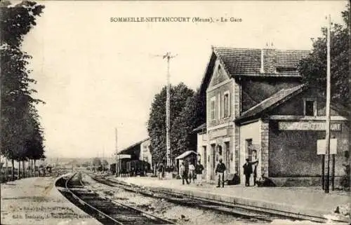 Ak Nettancourt Lorraine Meuse, Gare