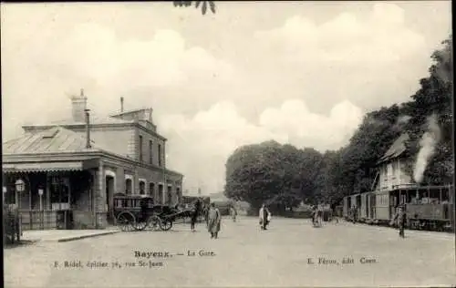 Ak Bayeux-Calvados, Bahnhof