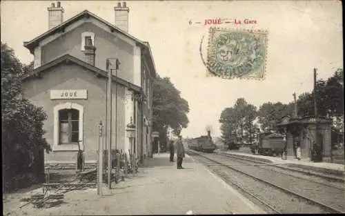 Ak Joue auf Erdre Loire Atlantique, Gare