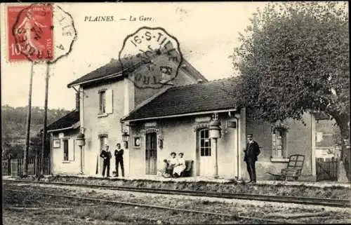 Ak Plaines Sancey le Long Doubs, Gare