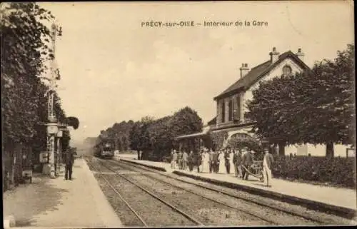 Ak Précy sur Oise, Gare