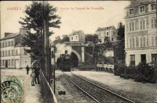 Ak Lisieux-Calvados, Ausgang Trouville-Tunnel