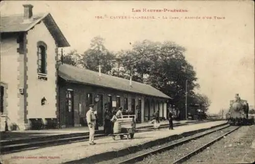 Ak Capvern Hautes Pyrénées, Bahnhof