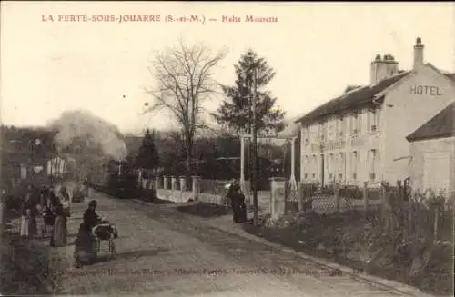 Ak La Ferté sous Jouarre Seine et Marne, Halte Mourette, Hotel