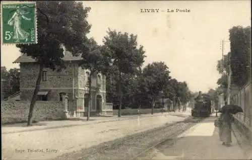 Ak Livry-sur-Seine Seine-et-Marne, La Poste