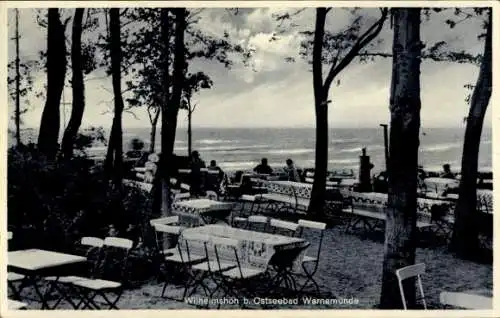 Ak Ostseebad Warnemünde Rostock, Wilhelmshöh, Garten