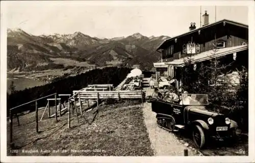 Ak Tegernsee in Oberbayern, Berg Neureuth, Neureuth-Haus, Auto