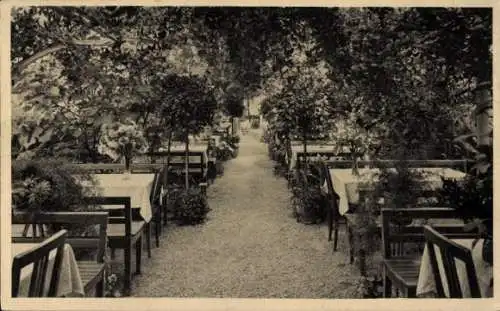 Ak Lorch im Remstal Württemberg, Wald Cafe Muckensee, Wintergarten