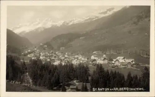 Ak Sankt Anton am Arlberg Tirol Österreich, Panorama