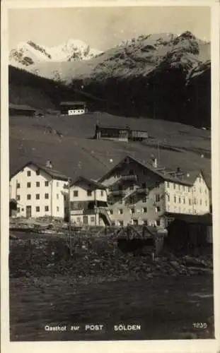 Foto Ak Sölden in Tirol, Gasthof zur Post