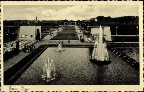 Ak Essen im Ruhrgebiet, Gruga, Wasserspiele