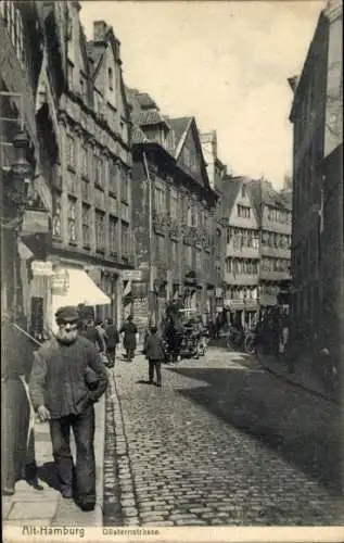 Ak Hamburg Altstadt, Düsternstraße, Schneiderin Bertha Strufe, Carl Colell, Zigarrenladen