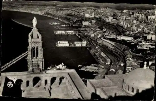 Ak Oran Algerien, Basilique Santa-Cruz, Vue generale