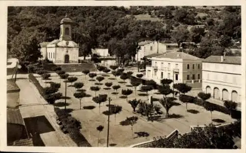 Ak Delles Dellys Algerien, Place de la Église