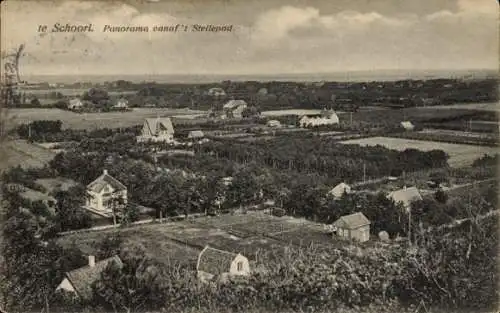 Ak Schoorl Nordholland Niederlande, Panorama von 't Stellepad