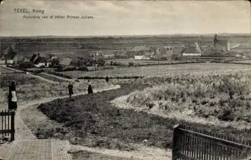 Ak Texel Nordholland Niederlande, Panorama