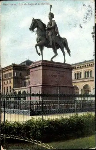 Ak Hannover in Niedersachsen, Ernst-August-Denkmal