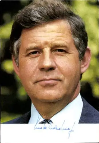 Foto Politiker Kurt Biedenkopf, Ministerpräsident Sachsen, Portrait, Autogramm