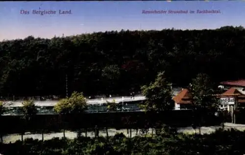 Ak Remscheid, Strandbad im Eschbachtal, Bergisches Land