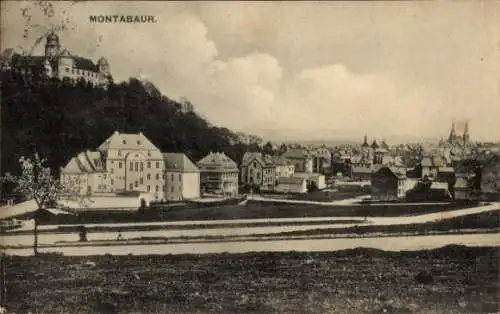 Ak Montabaur im Westerwald, Teilansicht, Schloss