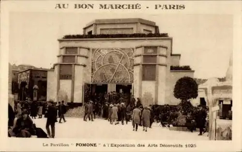 Ak Internationale Ausstellung für dekorative Kunst, Paris 1925, Pavillon Pomone