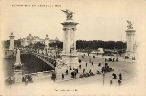 Ak Paris, Weltausstellung 1900, Pont Alexandre III