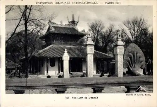 Ak Paris, Internationale Kolonialausstellung 1931, Sektion Indochina