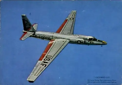 Ak Amerikanisches Militärflugzeug, Lockheed U2, Aufklärungsflugzeug, US Air Force