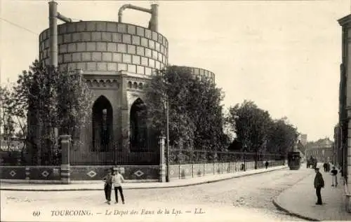 Ak Tourcoing Nord, Le Depot des Eaux de la Lys