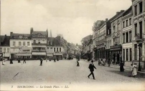 Ak Tourcoing Nord, Grande Place