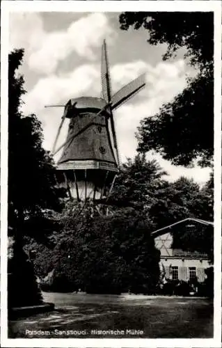 Ak Potsdam Sanssouci, Historische Mühle