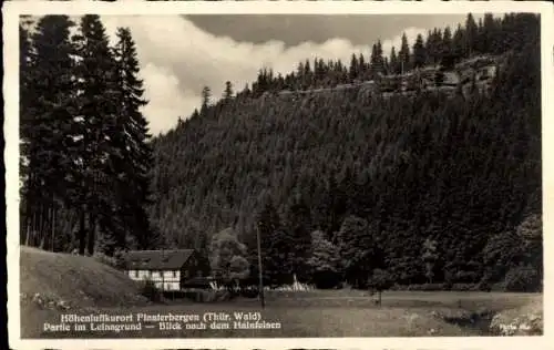 Ak Finsterbergen Friedrichroda im Thüringer Wald, Leinagrund, Hainfelsen