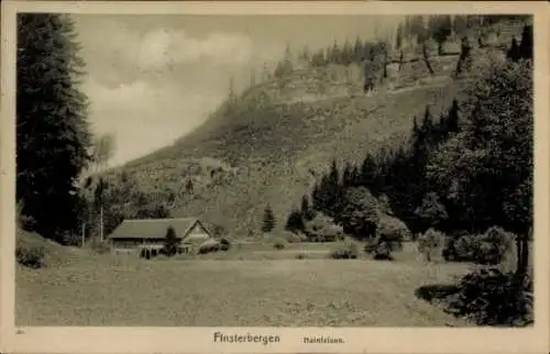 Ak Finsterbergen Friedrichroda im Thüringer Wald, Hainfelsen