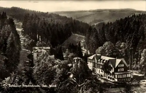 Ak Friedrichroda im Thüringer Wald, Teilansicht