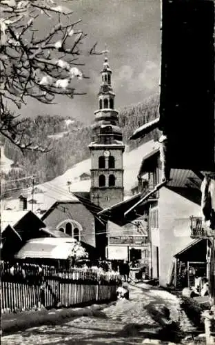 Ak La Clusaz Haute Savoie, Kirche, Winter