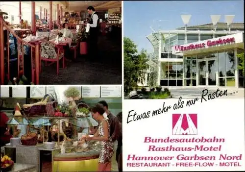 Ak Garbsen in Niedersachsen, Bundesautobahn Rasthaus -Motel Hannover-Garbsen-Nord