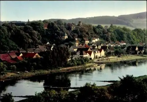 Ak Herstelle Beverungen an der Weser, Teilansicht