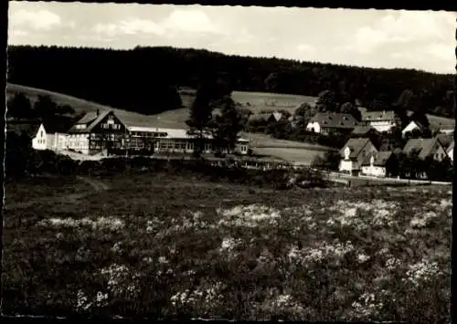 Ak Buchhagen Bodenwerder an der Weser, Gasthaus Mittendorf, Außenansicht