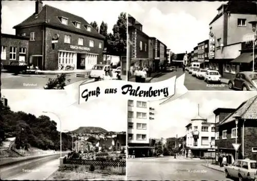 Ak Übach Palenberg Nordrhein Westfalen, Bahnhof, Kirchstraße, Teilansicht